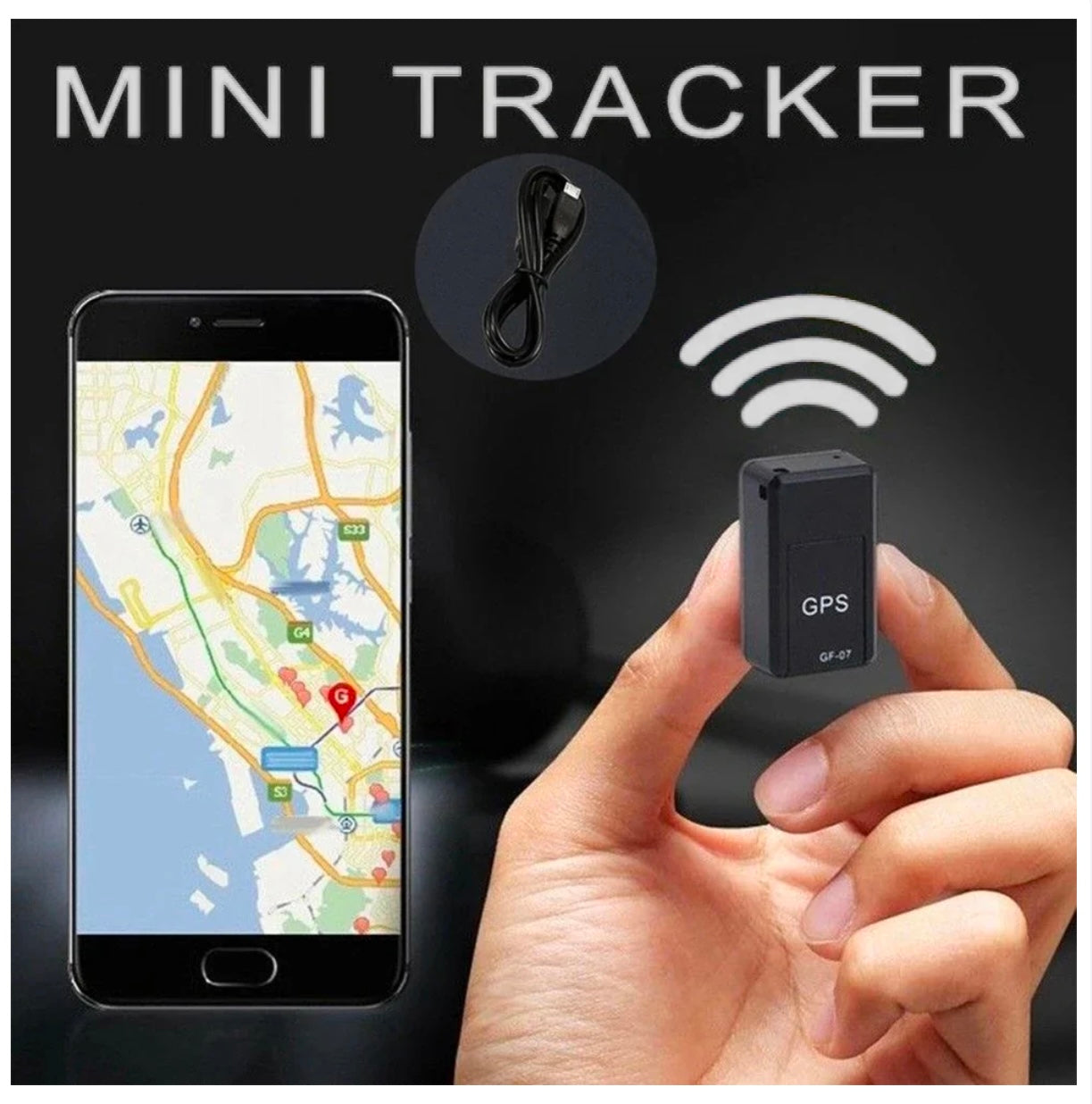 GF-07 Mini GPS Tracker for Cars, Bikes & Personal Safety